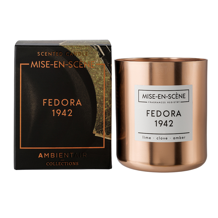 

Ambientair Свеча ароматическая mise en scene fedora 1942 50 ч, Бронзовый