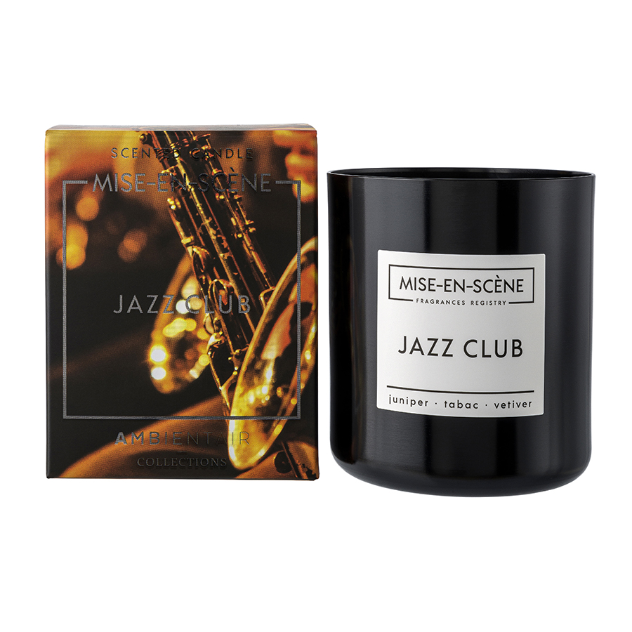 

Ambientair Свеча ароматическая mise en scene jazz club 50 ч, Черный