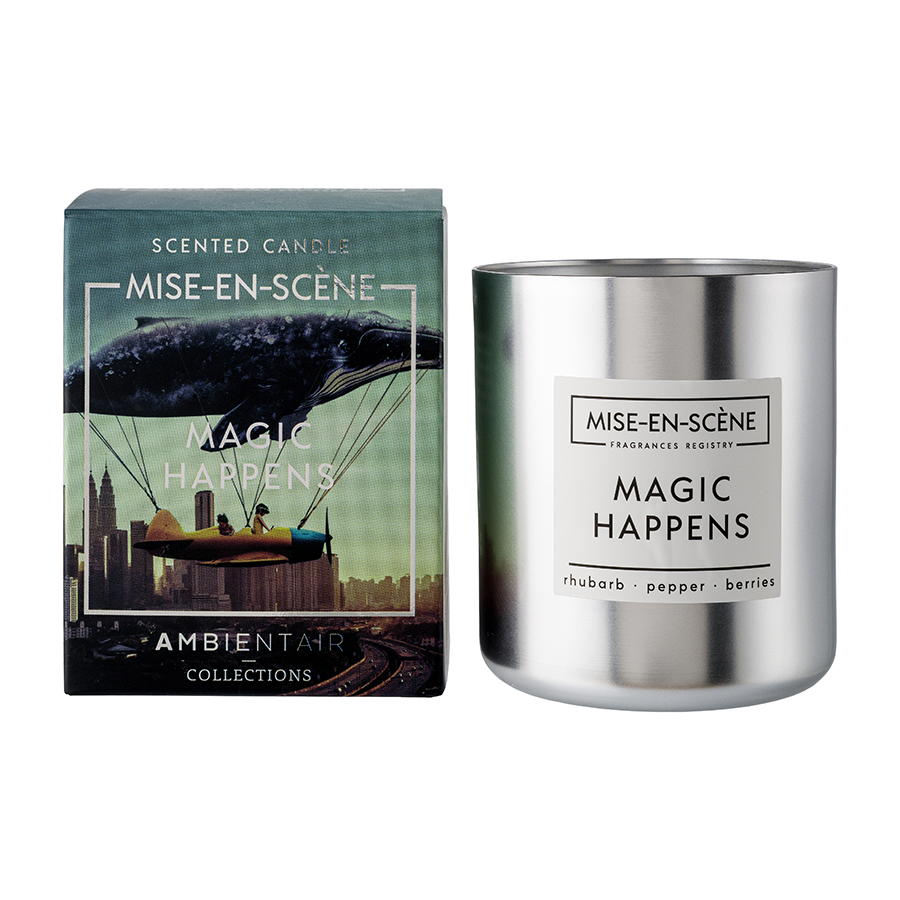 

Ambientair Свеча ароматическая mise en scene magic happens 50 ч, Серебристый