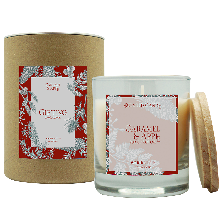 

Ambientair Свеча ароматическая gifting, Карамель и яблоко, 40 ч