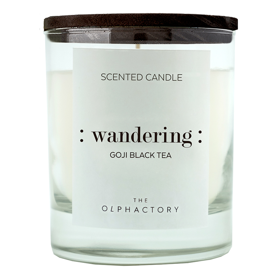 

Ambientair Свеча ароматическая the olphactory wandering black Ягоды годжи 40 ч, Белый