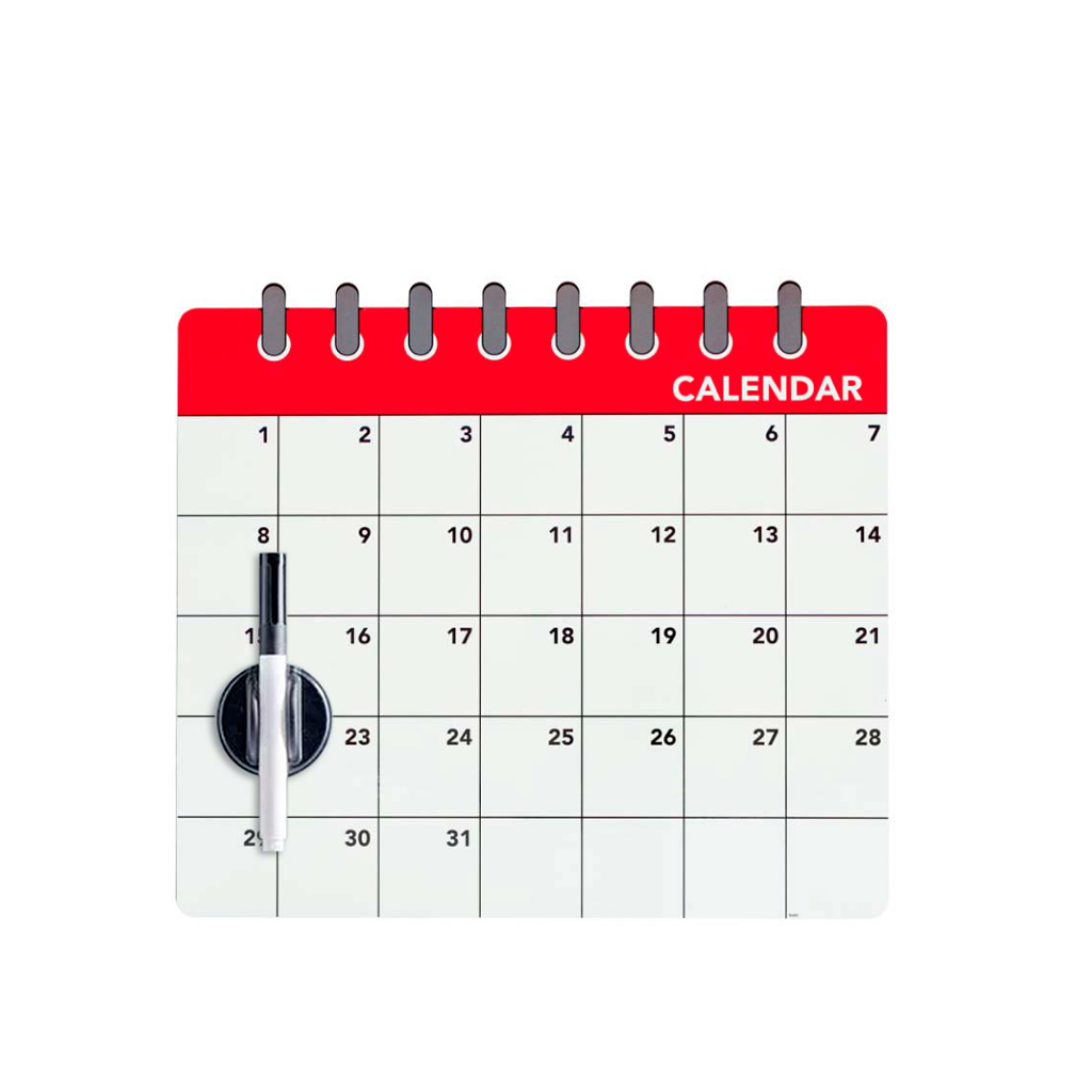 

Balvi Магнитная доска с маркером Calendar, Белый;красный