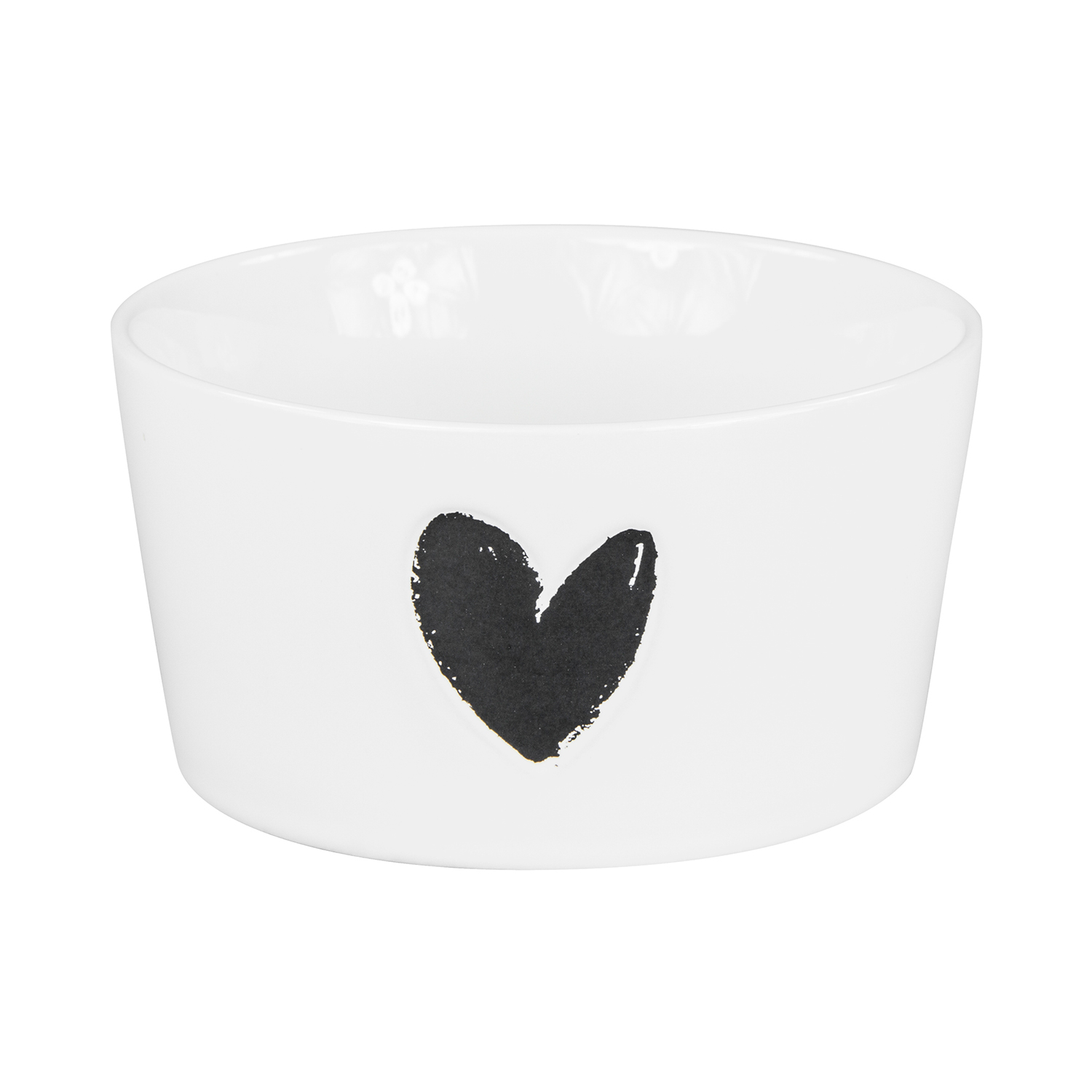 

Bastion Collections Салатник White Нeart Black, Белый / черный
