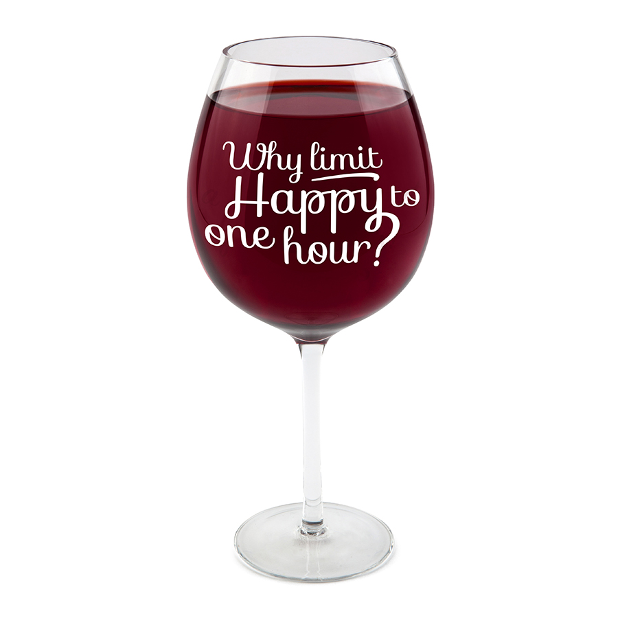 

BigMouth Бокал для вина happy hour 750 мл, Прозрачный