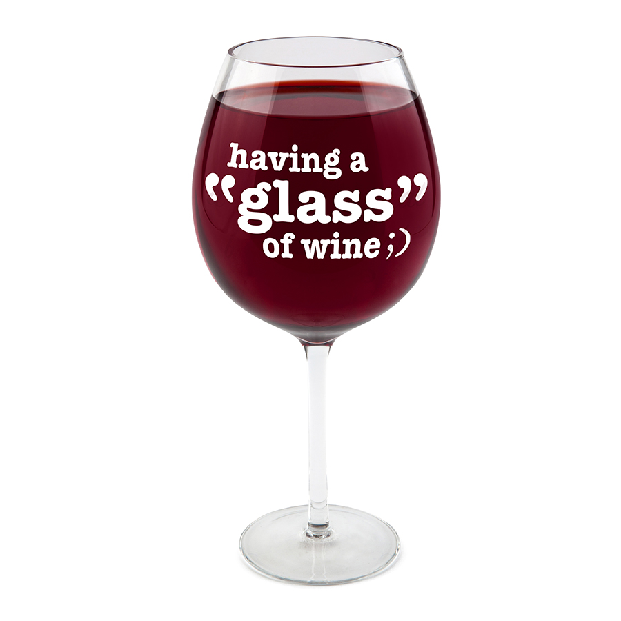 

BigMouth Бокал для вина just one glass 750 мл, Прозрачный