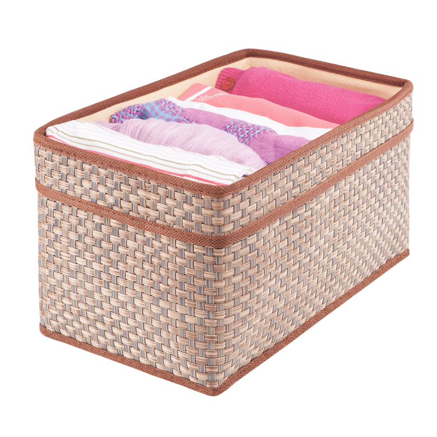 

Casy Home Корзинка для хранения с ручками коричневая ВА-022, Коричневый