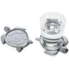 Qualy Подставка под стаканы save turtle, серый