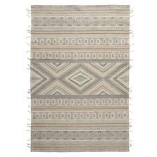 Tkano Ковер из хлопка, шерсти и джута с геометрическим орнаментом из коллекции ethnic, 120х180 см