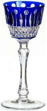 Ajka Crystal St. Louis Cobalt blue рюмка для ликера 70 мл