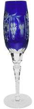 Ajka Crystal Grape Cobalt blue фужер для шампанского 180 мл