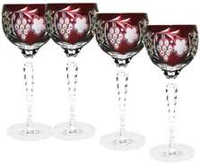 Ajka Crystal Grape Dark ruby набор фужеров для красного вина 230 мл