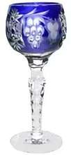 Ajka Crystal Grape Cobalt blue рюмка для ликера 60 мл