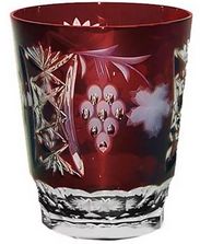 Ajka Crystal Grape Dark ruby стакан низкий 390 мл