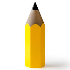 Qualy Подставка для карандашей dinsor, желтая