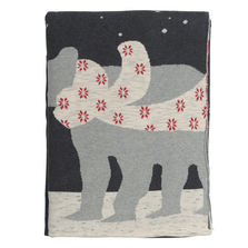 Tkano Плед из хлопка с новогодним рисунком polar bear из коллекции new year essential, 130х180 см
