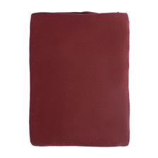 Tkano Плед вязаный из хлопка бордового цвета essential, 130х180 см