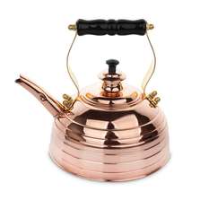 Richmond Чайник для плиты (газ и электро) эдвардианской ручной работы, медь, объем 1,7 л, серия Beehive