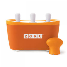 Zoku Набор для приготовления мороженого Triple Quick Pop Maker оранжевый