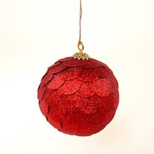EnjoyMe Шар новогодний декоративный paper ball, красный