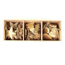 EnjoyMe Украшения подвесные golden stars/trees/hearts, деревянные, в подарочной коробке, 24 шт.