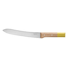 Opinel Нож кухонный Parallele для хлеба 21 см желтый