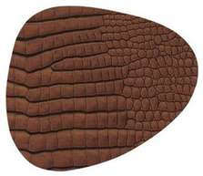 LIND DNA CROCO cognac подстаканник фигурный 11x13 см, толщина 2мм