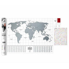 1DEA.me Скретч-карта мира travel map flags world
