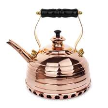 Richmond чайник для плиты (газ) эдвардианской ручной работы, медь, объем 1,7 л, серия Beehive