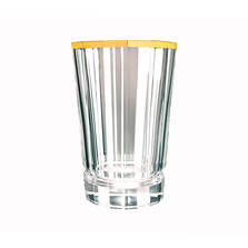 Cristal d'Arques Набор  из 6-ти стаканов высоких 360 мл MACASSAR GOLD     (2) (96)     L6592 GOLD