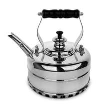 Richmond Чайник для плиты (газ) эдвардианской ручной работы, медь с хромированной отделкой, объем 1,7 л, серия Heritage