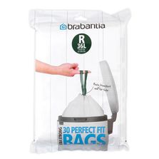 Brabantia Мешки для мусора PerfectFit, размер R (36 л), упаковка-диспенсер, 20 шт. 