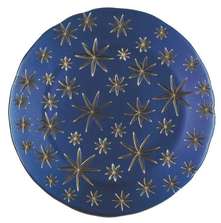 Nachtmann Golden Stars Charger Plate Blue/Gold, тарелка