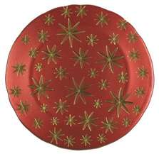 Nachtmann Golden Stars Charger Plate Red/Gold, тарелка