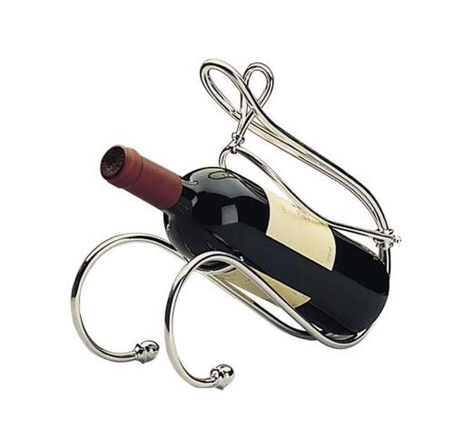 Abert, Подставка для бутылки, 30 см, никель, серебро, Classica