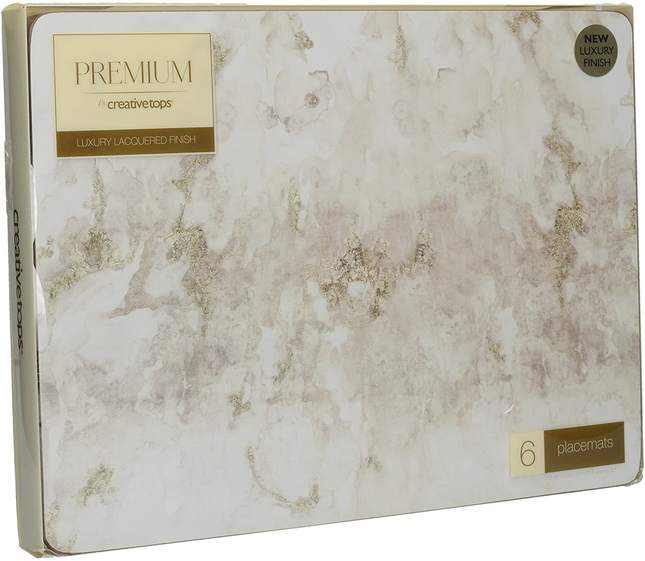 Creative Tops Набор из 4 подставок Grey Marble 40x29