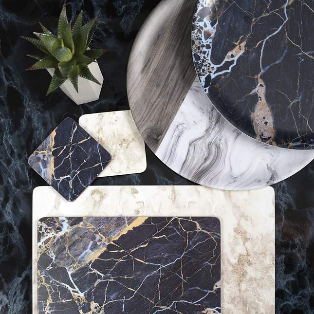 Creative Tops Набор из 4 подставок Grey Marble 40x29