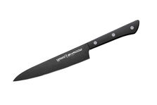 Samura SH-0023/A Нож кухонный "Samura SHADOW" универсальный с покр. Black-coating 150мм, AUS-8, ABS пластик