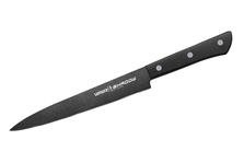 Samura SH-0045/A Нож кухонный "Samura SHADOW" слайсер с покрытием Black-coating 196 мм, AUS-8, ABS пластик