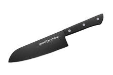Samura  SH-0095/A Нож кухонный "Samura SHADOW" Сантоку с покрытием Black-coating 175 мм, AUS-8, ABS пластик