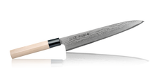 TOJIRO Кухонный Нож для тонкой нарезки FD-599, длина лезвия  210 мм, сталь VG-10, 63 слоя рукоять дерево