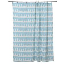 Tkano Штора для ванной popple голубого цвета cuts&amp;pieces, 180х200 см