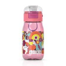 Zoku Бутылка с крышкой 475 мл розовая