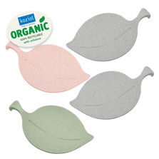 Koziol Набор подставок leaf-on organic 4шт серый/розовый/зеленый
