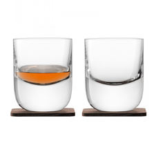 LSA Набор из 2 стаканов Renfrew Whisky с деревянными подставками 270 мл