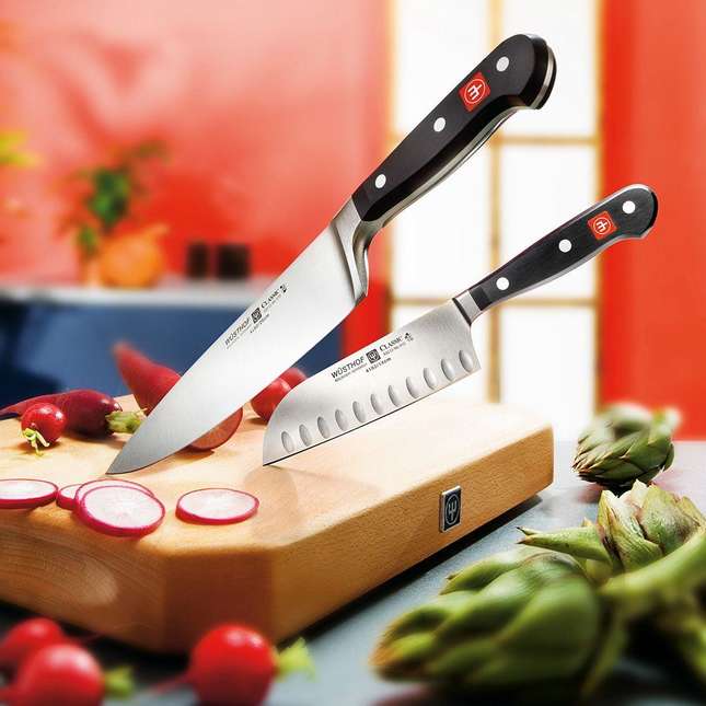 Wuesthof Classic Набор кухонных ножей 2 шт+ точилка 9608-5