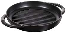 Staub Сковорода-гриль круглая с 2 ручками 22 см, черная