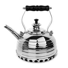 Richmond Чайник для плиты (газ) эдвардианской ручной работы, медь с хромированной отделкой, объем 1,7 л, серия Beehive