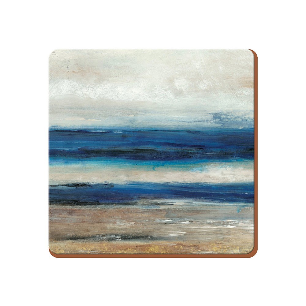 

Creative Tops Набор из 6 подставок Blue Abstract 10x10