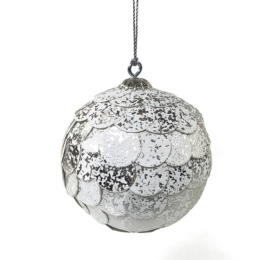 

EnjoyMe Шар новогодний декоративный paper ball, серебристый мрамор, Разноцветный