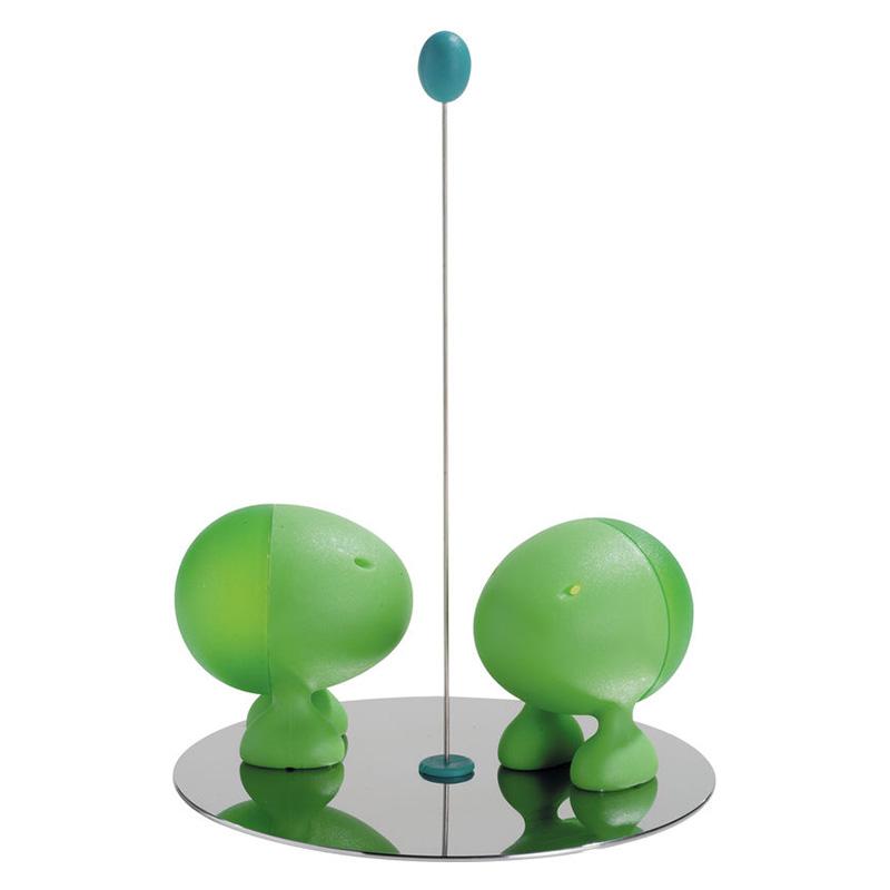 

Alessi Солонка и перечница Lilliput зеленые, Зеленый